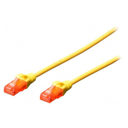 Cablul de rețea UTP Cat6 galben 2m | Electronic-mag.ro | Componente Electronice