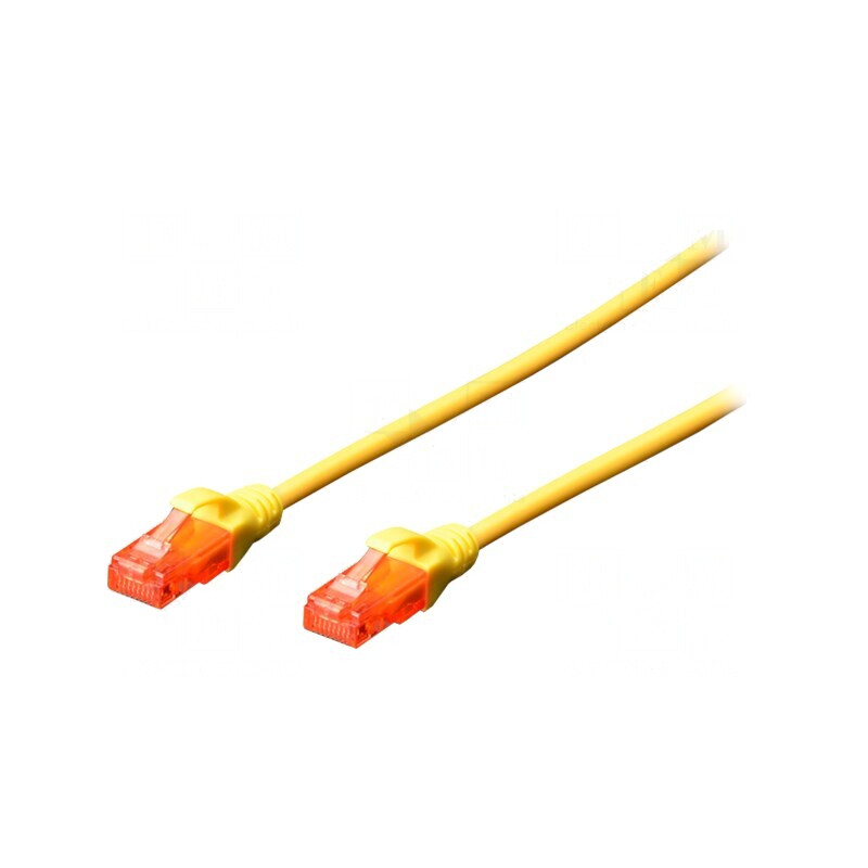 Cablul de rețea UTP Cat6 galben 2m | Electronic-mag.ro | Componente Electronice