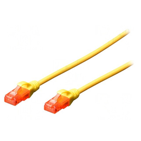 Cablul de rețea UTP Cat6 galben 2m | Electronic-mag.ro | Componente Electronice