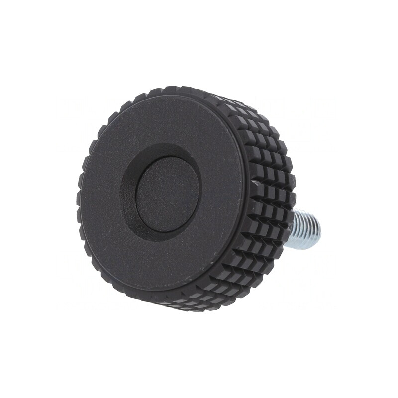 Buton de Reglare Negru Ø31mm M6 16mm H24mm | Electronic-mag.ro | Componente Electronice