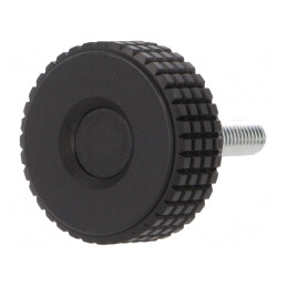 Buton Reglare 31mm M6 Negru | Electronic-mag.ro | Componente Electronice