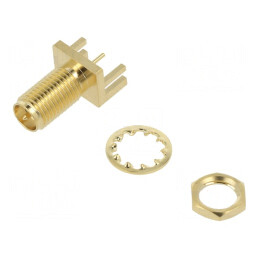 Soclu RP-SMA Tată Unghi 90° SMT pentru PCB | Electronic-mag.ro | Componente Electronice