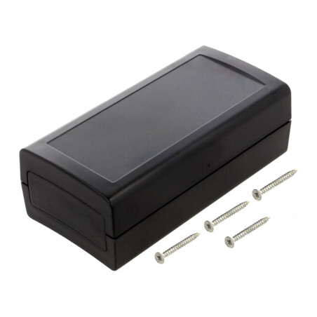 Carcasă ABS neagră IP53 60x120x40mm | Electronic-mag.ro | Componente Electronice