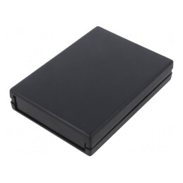 Carcasă neagră ABS cu panou 94x129x25 mm | Electronic-mag.ro | Componente Electronice