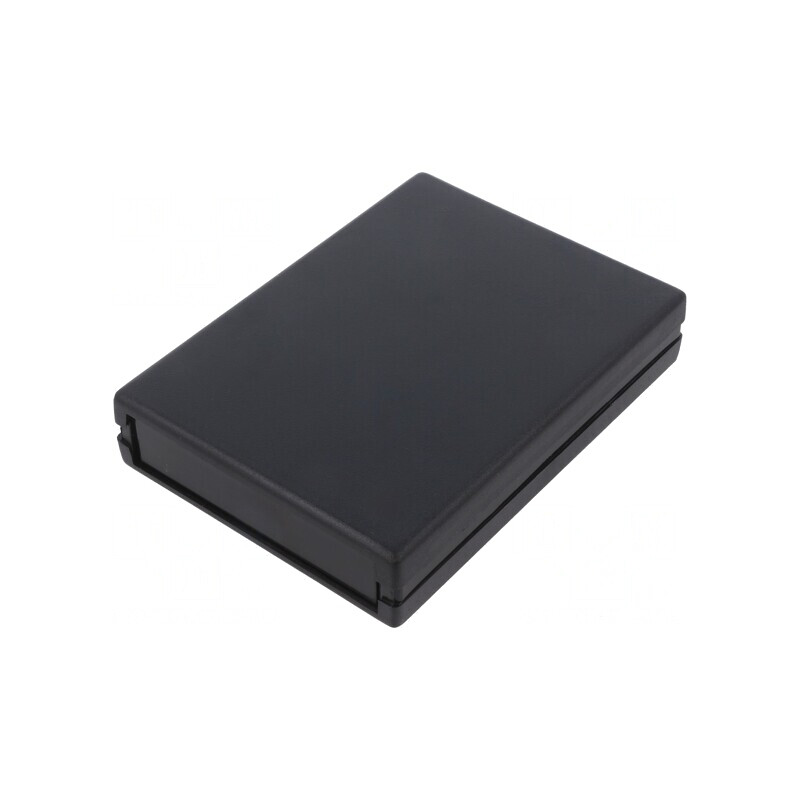 Carcasă neagră ABS cu panou 94x129x25 mm | Electronic-mag.ro | Componente Electronice