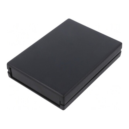 Carcasă neagră ABS cu panou 94x129x25 mm | Electronic-mag.ro | Componente Electronice