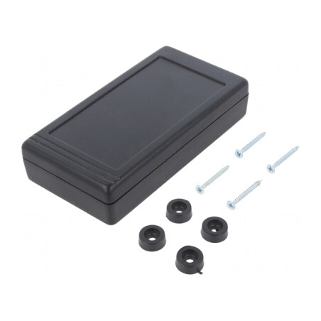 Carcasă Universală Neagră ABS 68x129x28mm | Electronic-mag.ro | Componente Electronice
