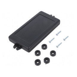 Carcasă Universală ABS Neagră 67.5x129x14.7mm | Electronic-mag.ro | Componente Electronice