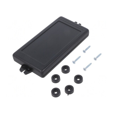 Carcasă Universală ABS Neagră 67.5x129x14.7mm | Electronic-mag.ro | Componente Electronice