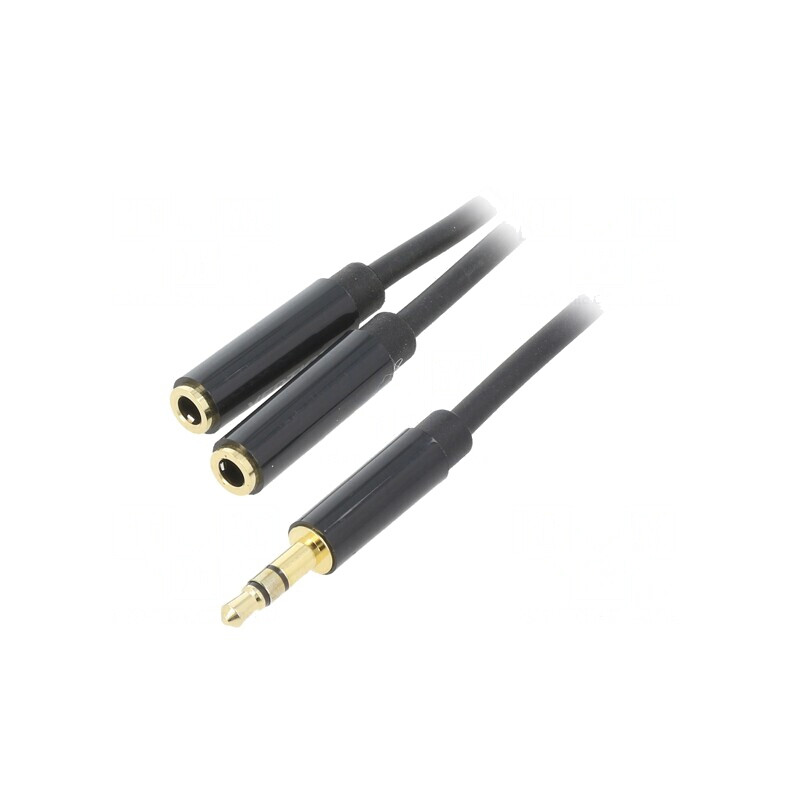Cablu Audio Jack 3,5mm 3pin Y 0,3m | Electronic-mag.ro | Componente Electronice