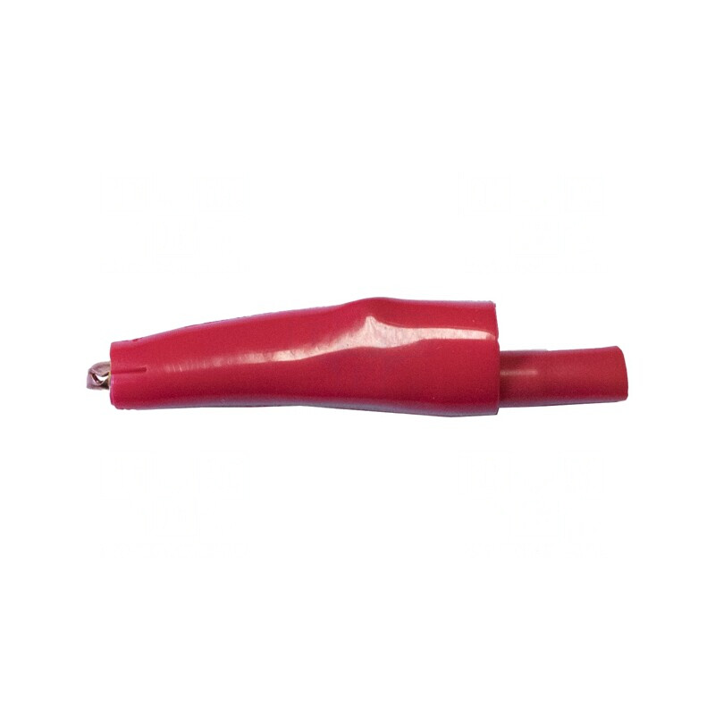 Bornă crocodil 10A roşie 7.9mm | Electronic-mag.ro | Componente Electronice