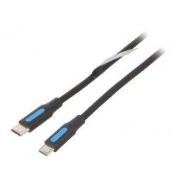 Cablu USB 2.0 micro USB B la USB C 1m negru