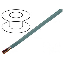 Cablu Electric LiYY 10x0.5mm² Neecranat Gri 300V | Electronic-mag.ro | Componente Electronice