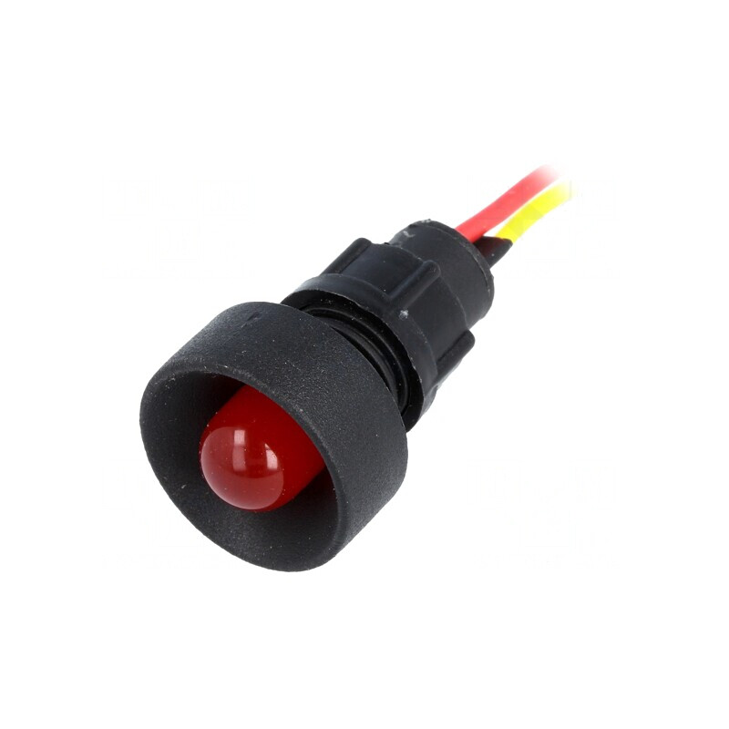 Lampă de control LED roșie Ø13mm 12-24V | Electronic-mag.ro | Componente Electronice