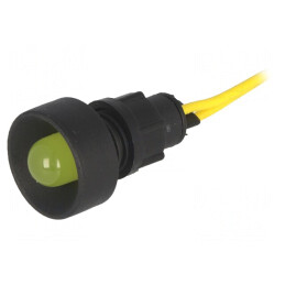 Lampa LED de Control Galbenă 230V Ø13mm IP20 | Electronic-mag.ro | Componente Electronice