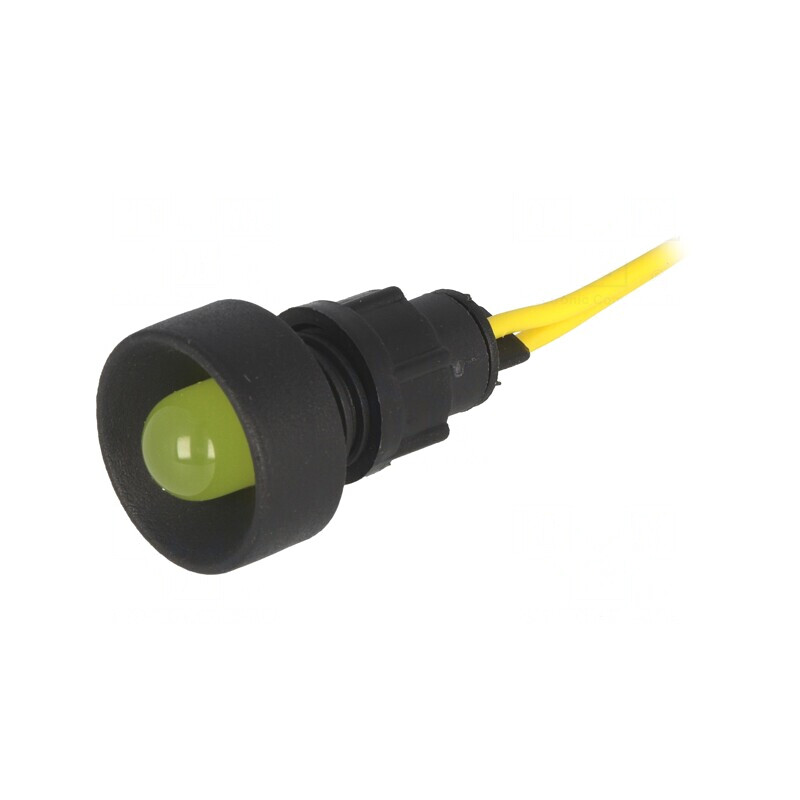 Lampa LED de Control Galbenă 230V Ø13mm IP20 | Electronic-mag.ro | Componente Electronice