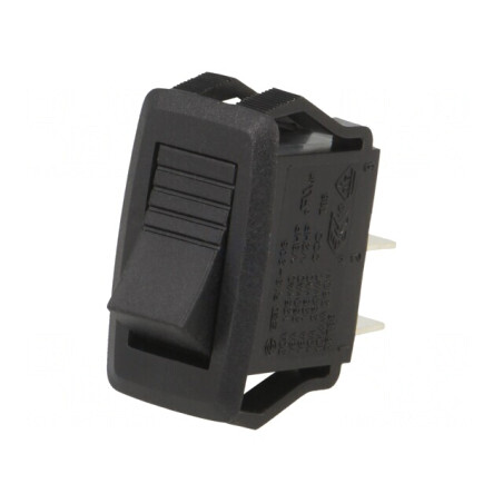 Rocker Switch ON-OFF 10A 24VDC Negru | Electronic-mag.ro | Componente Electronice
