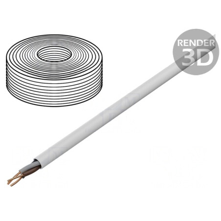 Cablu electric YDY 3G2,5mm2 PVC alb 100m | Electronic-mag.ro | Componente Electronice