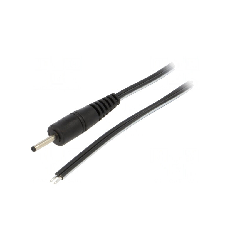 Cablu DC 2,35/0,7 Negru 0,5m | Electronic-mag.ro | Componente Electronice