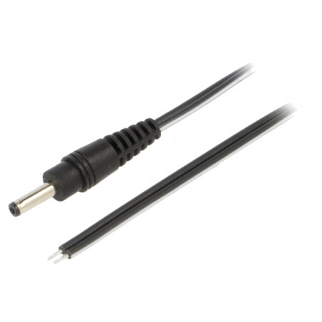 Cablu Alimentare DC 3,5/1,3 Negru 0,5m | Electronic-mag.ro | Componente Electronice