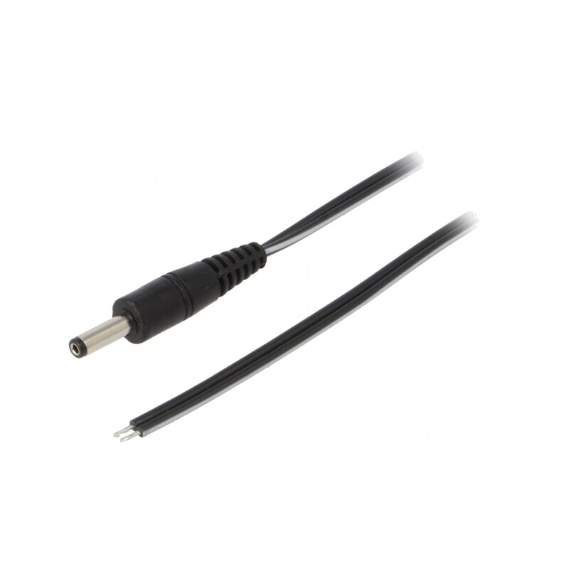 Cablu Alimentare DC 4.0/1.7 Negru 0.5m | Electronic-mag.ro | Componente Electronice