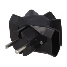 Spliter Alimentare AC 2P 250VAC 6A Plat | Electronic-mag.ro | Componente Electronice