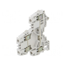 Conector Îmbinare Șine 0,2-6mm² 4 Borne Gri 6mm | Electronic-mag.ro | Componente Electronice