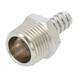 Racord push-in ştuţ alamă nichelată 10mm R 1/2 | Electronic-mag.ro | Componente Electronice