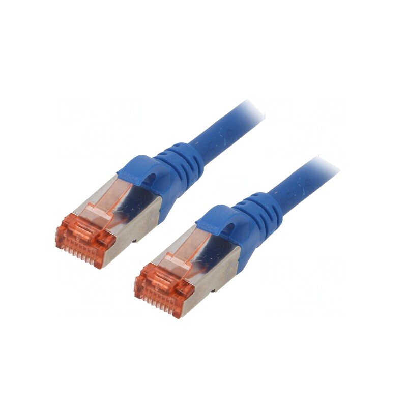 Patch Cord S/FTP Cat6 LSZH Albastru 1m | Electronic-mag.ro | Componente Electronice