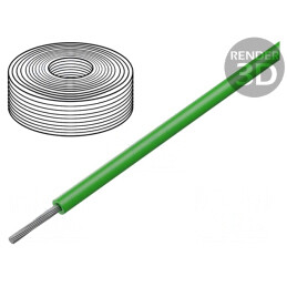 Cablu electric silicon verde 4mm2 300V/500V