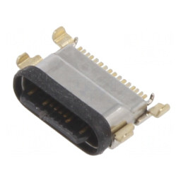 Soclu USB 2.0 SMT PIN 16 Orizontal Middle Board Mount | Electronic-mag.ro | Componente Electronice