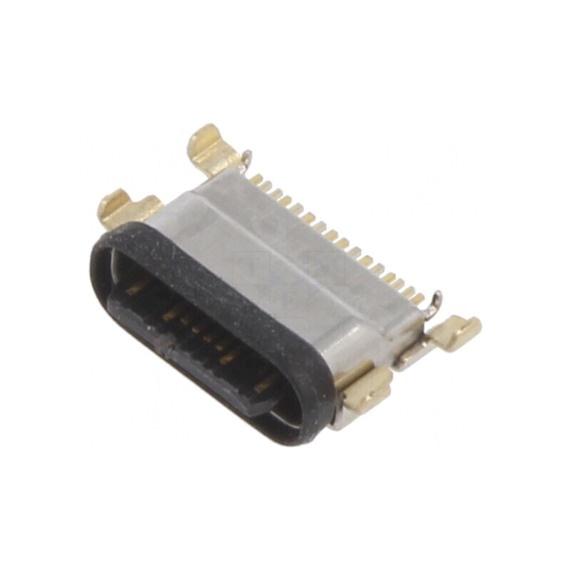 Soclu USB 2.0 SMT PIN 16 Orizontal Middle Board Mount | Electronic-mag.ro | Componente Electronice