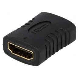 Adaptor HDMI Negru Soclu-Dublu | Electronic-mag.ro | Componente Electronice