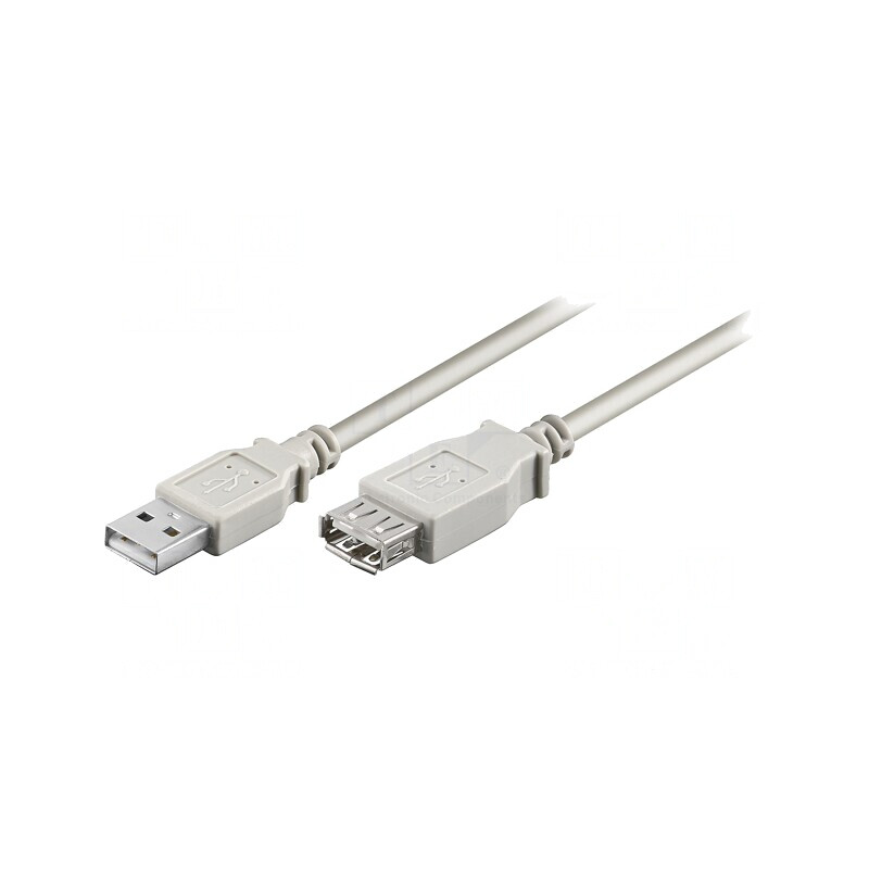Cablu USB 2.0 5m Gri 480Mbps | Electronic-mag.ro | Componente Electronice