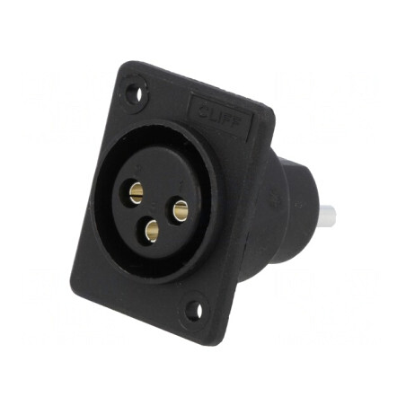 Soclu XLR Mamă 3 Pinuri Panou | Electronic-mag.ro | Componente Electronice