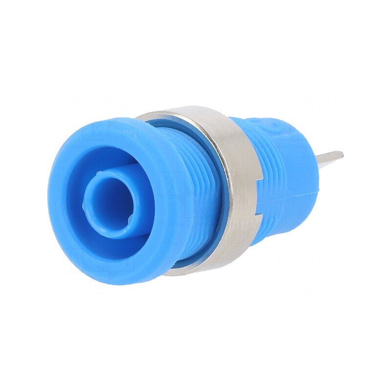 Soclu Banană 4mm 36A Albastru Panou | Electronic-mag.ro | Componente Electronice