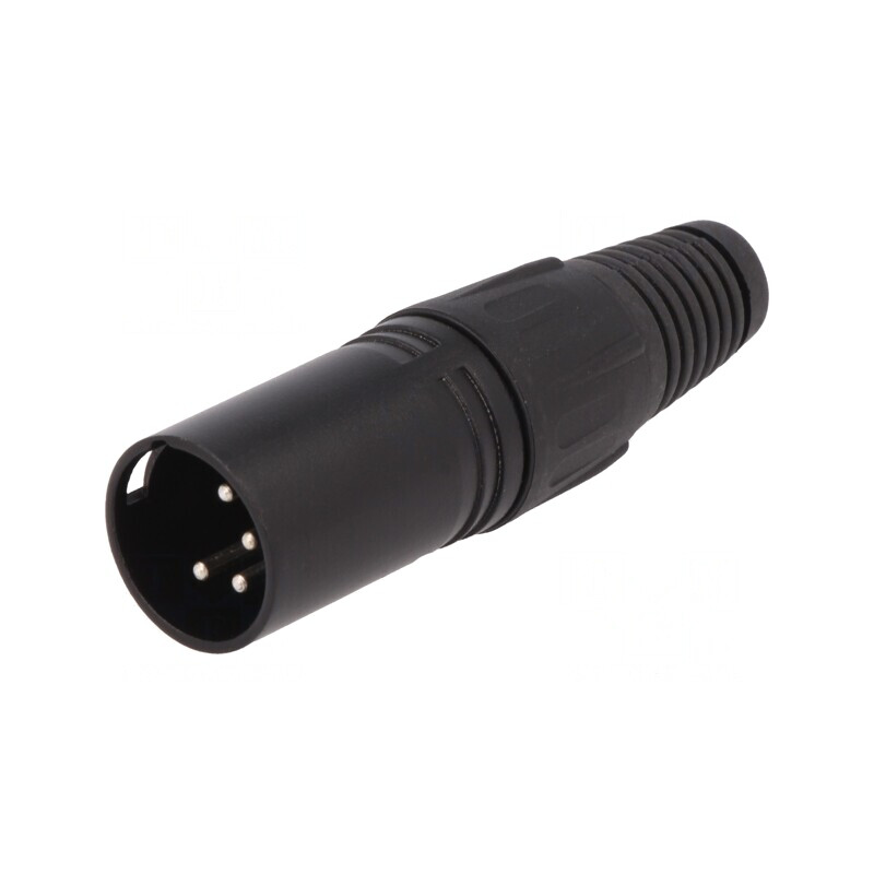 Mufă XLR Tată 4 Pin Lipire Argintat Neagră | Electronic-mag.ro | Componente Electronice Mufă XLR Tată 4 Pin Lipire Argintat Neagră | Electronic-mag.ro | Componente Electronice