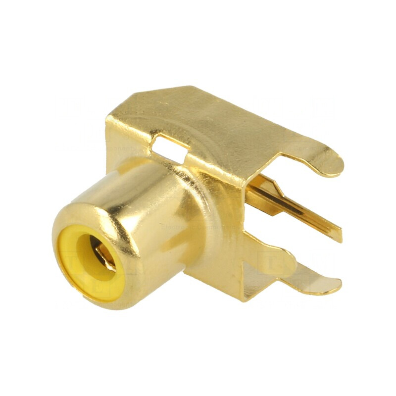 Soclu RCA mamă unghi 90° aurit pentru PCB | Electronic-mag.ro | Componente Electronice