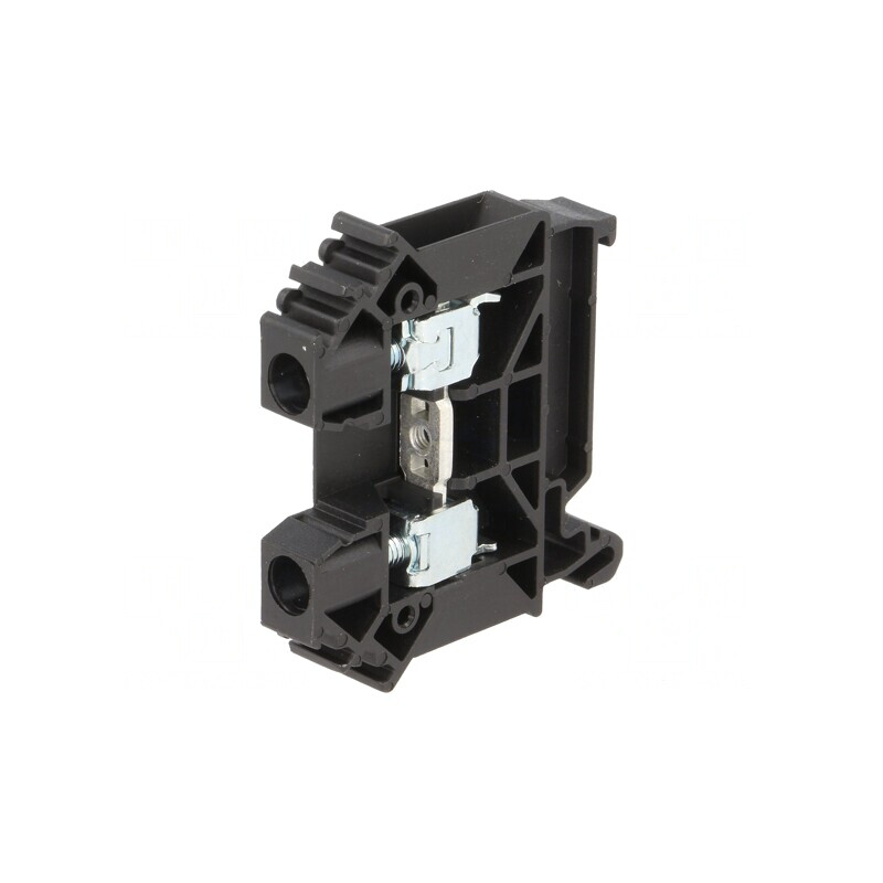 Conector de Șine 0,5-10mm² 2 Borne TS35 Negru | Electronic-mag.ro | Componente Electronice