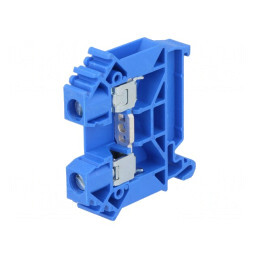Terminal Îmbinare Șine 0.5-10mm2 2 Borne Albastru | Electronic-mag.ro | Componente Electronice