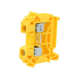 Conector de Îmbinare Șine Galben 0.5-10mm2 2 Borne TS35 | Electronic-mag.ro | Componente Electronice
