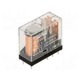 Releu Electromagnetic DPDT 12VDC 5A PCB | Electronic-mag.ro | Componente Electronice