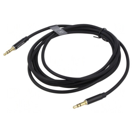 Cablu Audio Jack 3,5mm 3pin 0,5m Negru | Electronic-mag.ro | Componente Electronice
