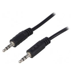 Cablu Auxiliar Jack 3,5mm 5m Negru | Electronic-mag.ro | Componente Electronice