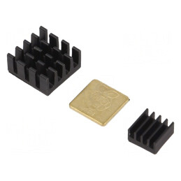 Radiator aluminiu negru pentru Arduino și Raspberry Pi | Electronic-mag.ro | Componente Electronice