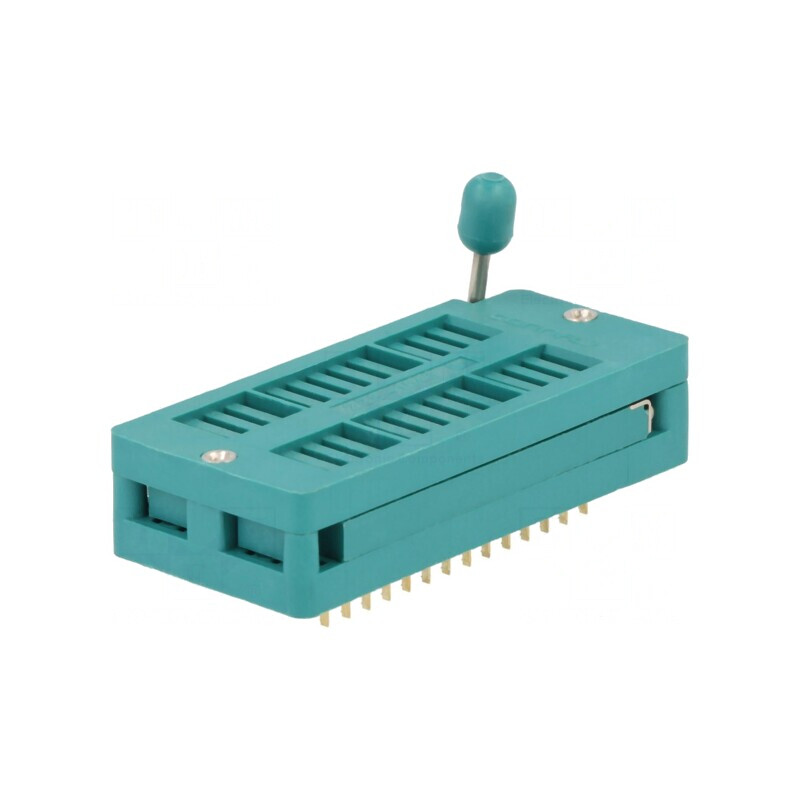 Soclu Circuite Integrate ZIF DIP28 THT 50VDC | Electronic-mag.ro | Componente Electronice