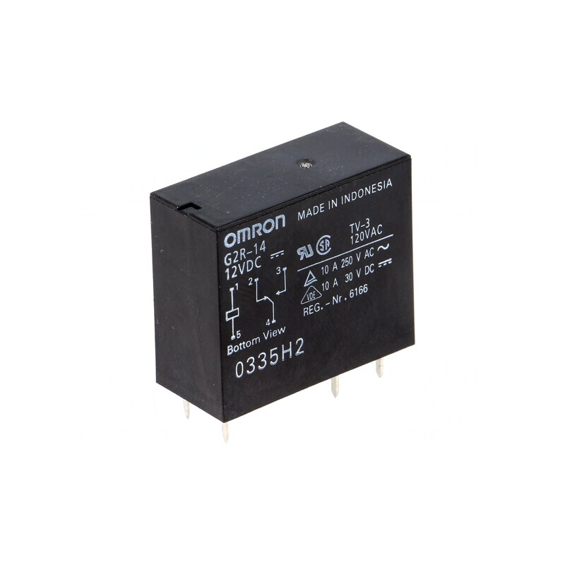 Releu electromagnetic SPDT 12VDC 10A | Electronic-mag.ro | Componente Electronice
