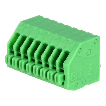 Regletă de Conexiuni PCB 45° 2,5mm 8 Piste 2A | Electronic-mag.ro | Componente Electronice