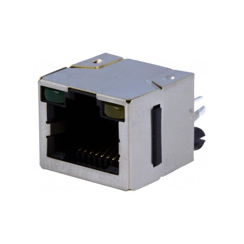 Soclu RJ45 Cat 5 Ecranat cu LED 8p8c THT | Electronic-mag.ro | Componente Electronice Soclu RJ45 Cat 5 Ecranat cu LED 8p8c THT | Electronic-mag.ro | Componente Electronice