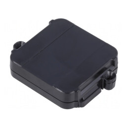 Cutie de conexiuni neagră 44.5x57x12 mm | Electronic-mag.ro | Componente Electronice